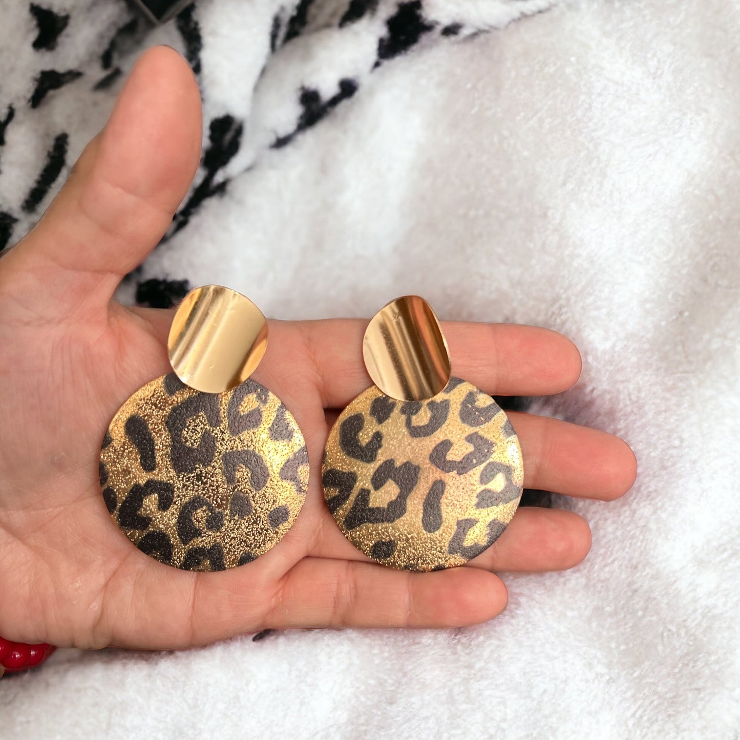 AROS REDONDOS GRANDES ANIMAL PRINT