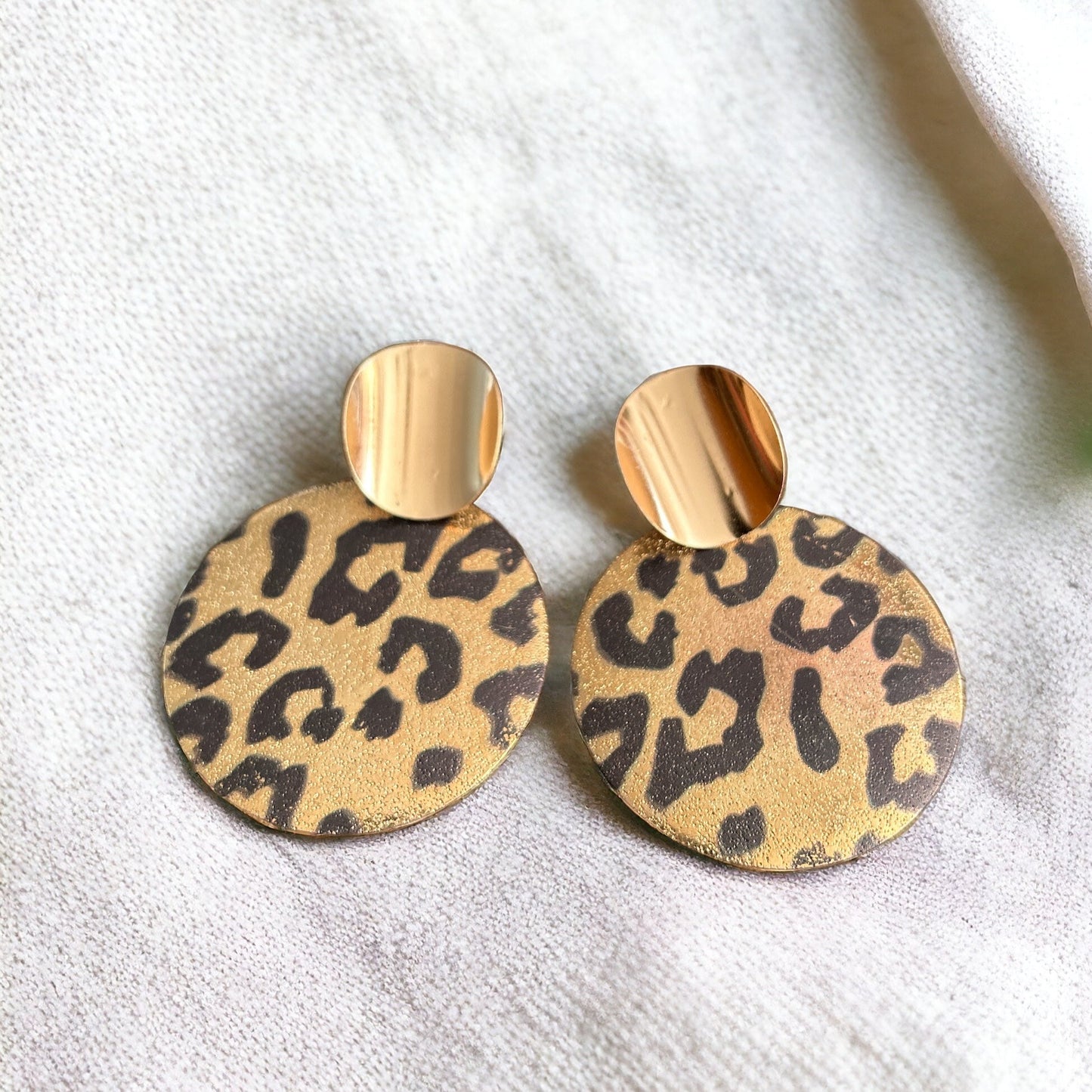 AROS REDONDOS GRANDES ANIMAL PRINT