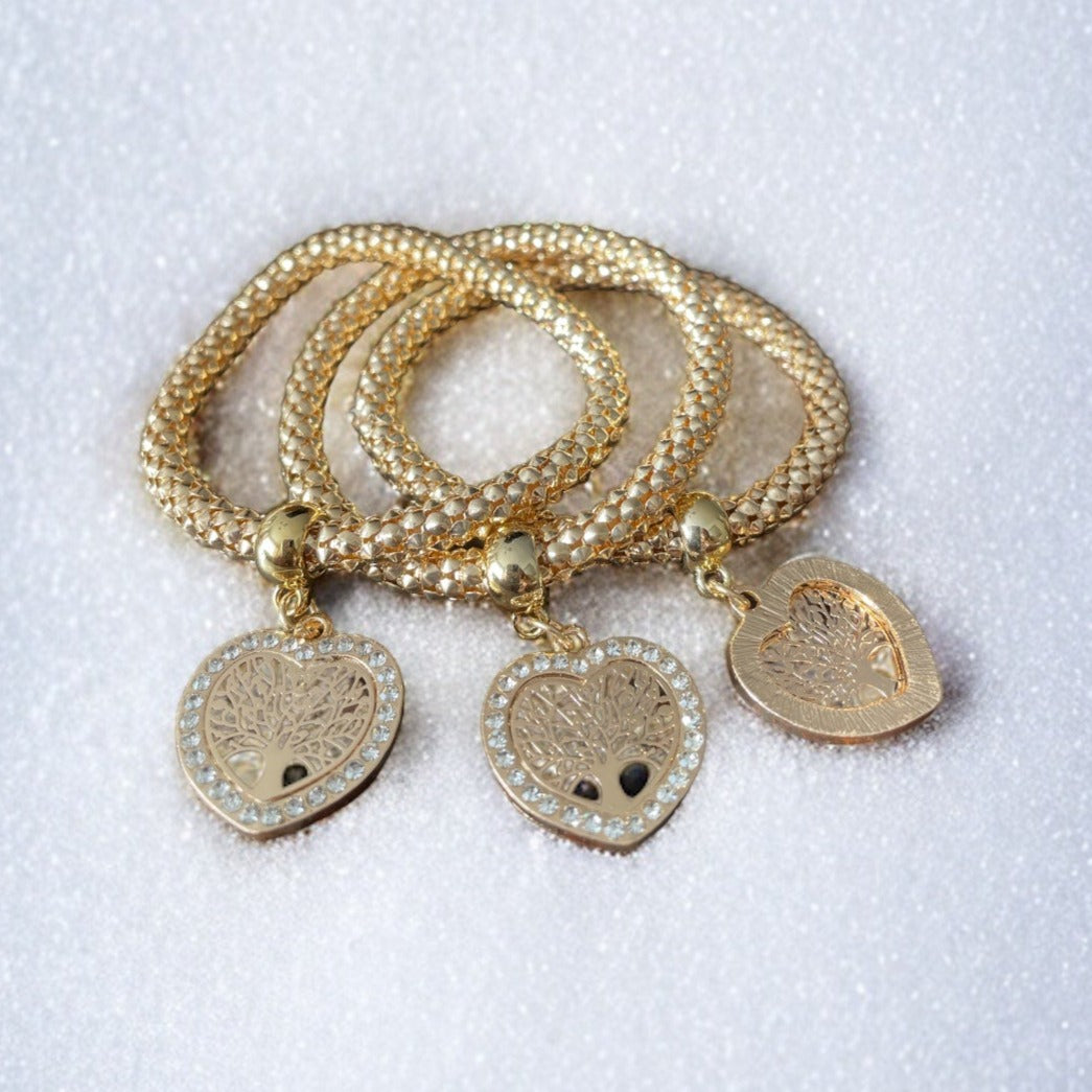 CONJUNTO CORAZONES GOLD