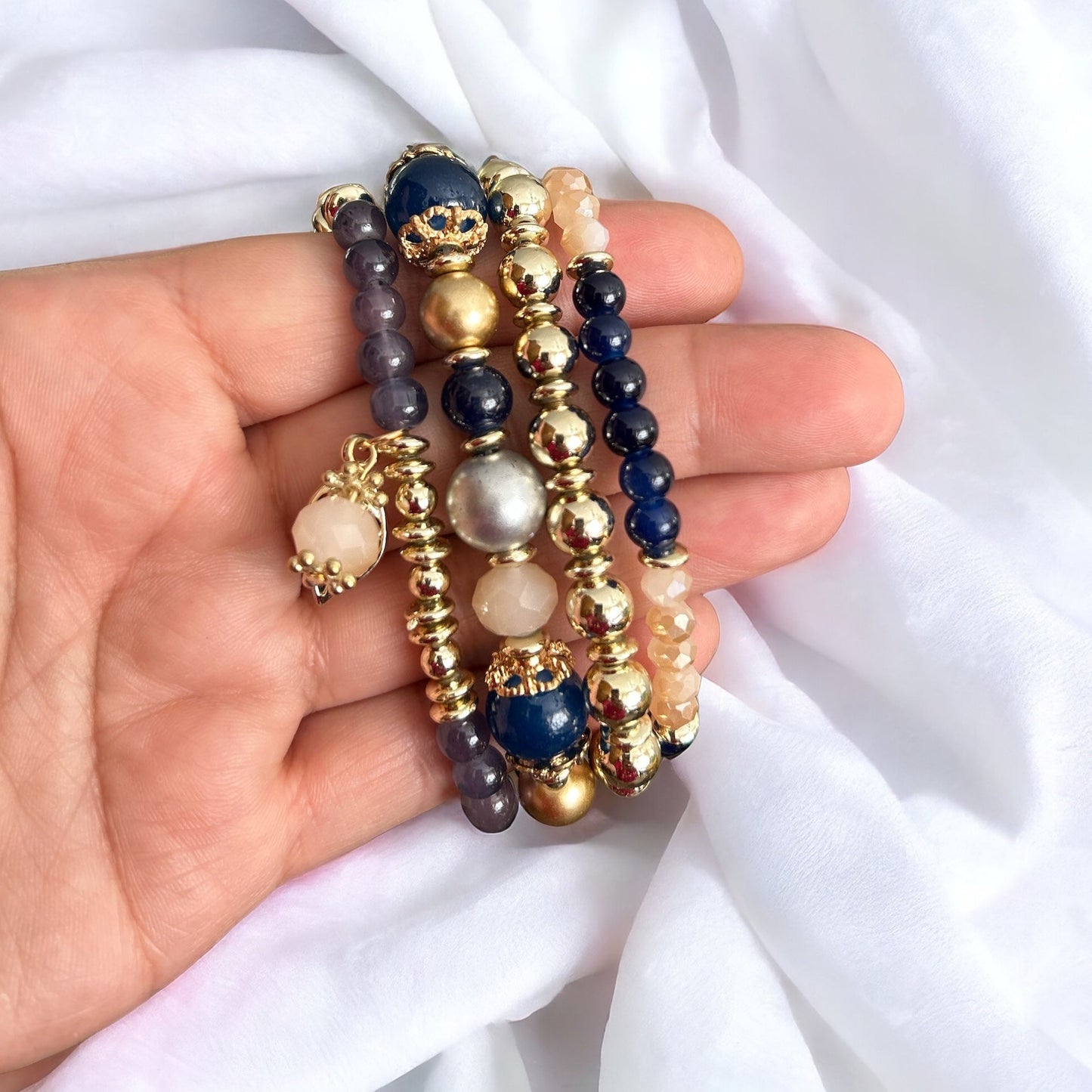 CONJUNTO PULSERA AZUL