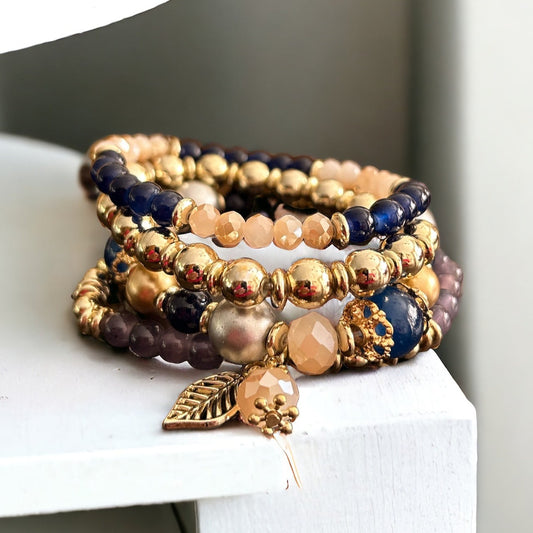 CONJUNTO PULSERA AZUL